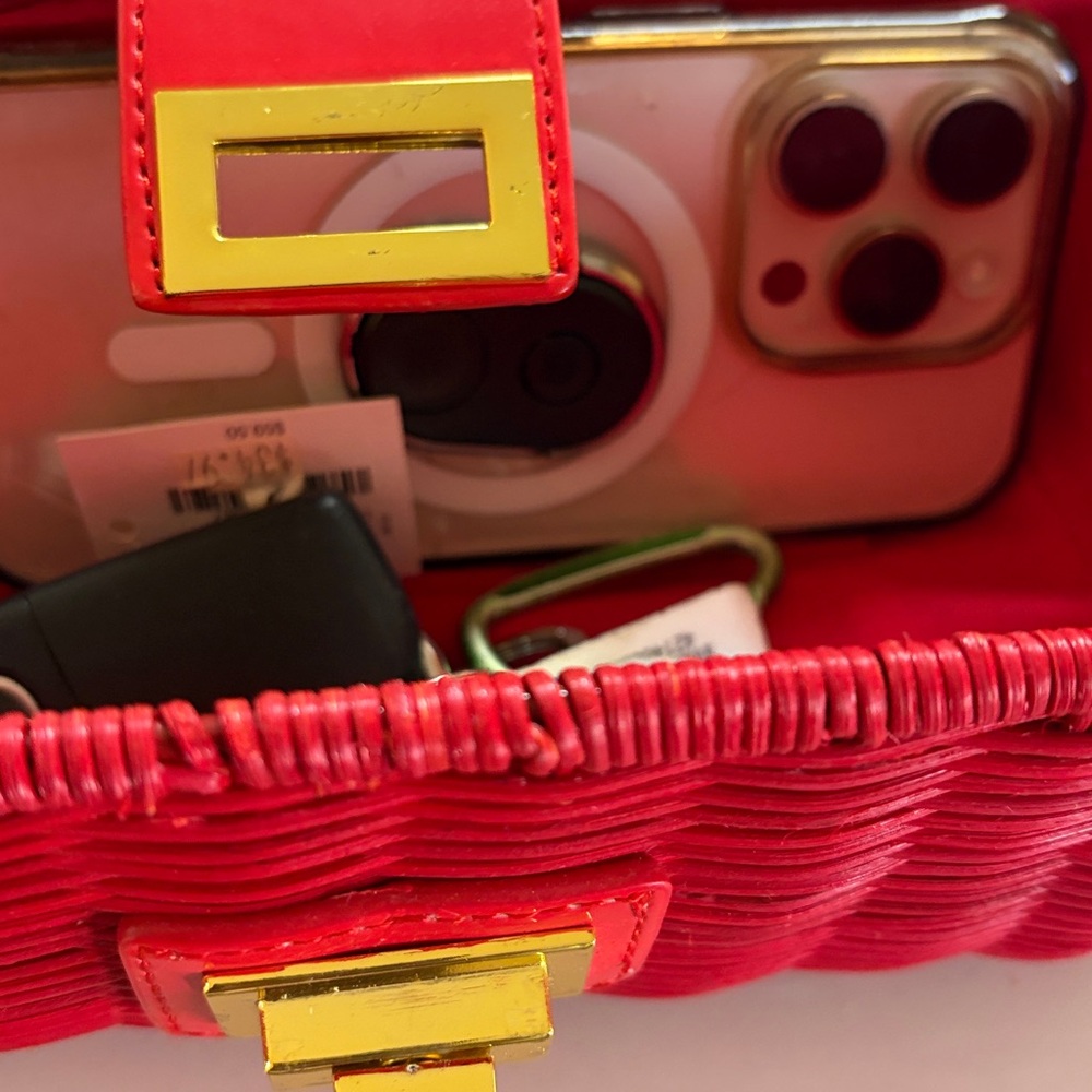 J.Crew red clutch bag - Picture 5 of 7